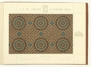 Linoleum Marke Helvetia Giubiasco (Svizzera)