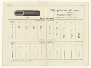 Listino tubi per usi tecnici