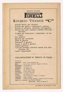 Listino articoli sanitari e mercerie in gomma