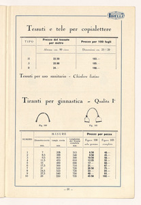 Listino articoli sanitari e mercerie in gomma