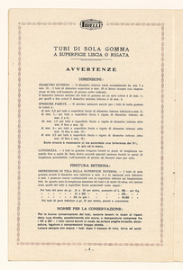 Tubi di sola gomma per enteroclisma, gas e liquidi diversi