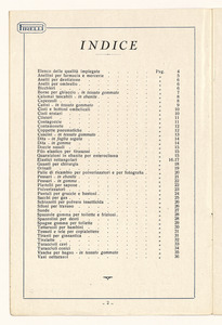 Listino articoli sanitari e mercerie in gomma