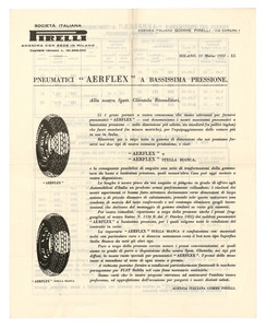 Pneumatici Aerflex a bassissima pressione