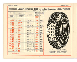 Pneumatici per automobili e per autoveicoli pesanti