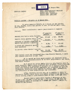 &#34;Pirelli Limited - Bilancio al 31 marzo 1934&#34;