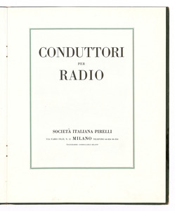 Conduttori per radio Pirelli