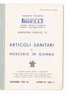 Articoli sanitari e mercerie in gomma