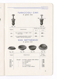 Articoli sanitari e mercerie in gomma