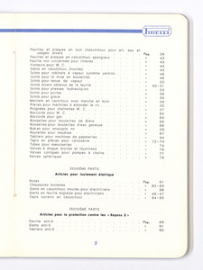 Articoli tecnici di gomma per applicazioni industriali/per isolamento elettrico/per protezione contro i raggi X