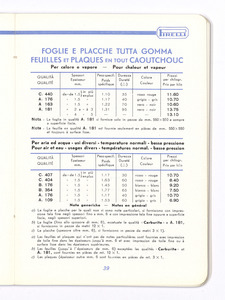 Articoli tecnici di gomma per applicazioni industriali/per isolamento elettrico/per protezione contro i raggi X