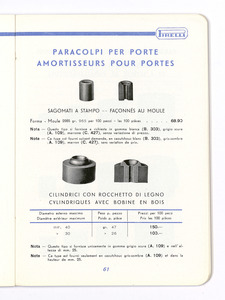 Articoli tecnici di gomma per applicazioni industriali/per isolamento elettrico/per protezione contro i raggi X