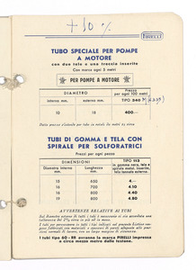 Articoli di gomma per pompe irroratrici