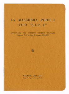 La maschera Pirelli tipo S.I.P. 1