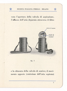 La maschera Pirelli tipo S.I.P. 3