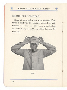 La maschera Pirelli tipo S.I.P. 3