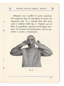 La maschera Pirelli tipo S.I.P. 3