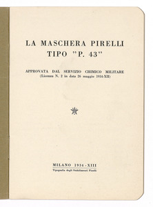 La maschera Pirelli tipo P. 43