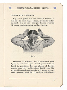 La maschera Pirelli tipo P. 43
