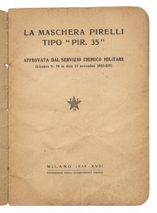 La maschera Pirelli tipo PIR. 35