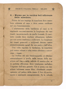 La maschera Pirelli tipo PIR. 35