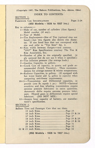 The 1937 Super Service Data Book invaluable to service men, salesmen, managers, buyers, fleet owners, jobbers, dealers