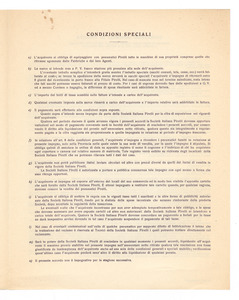 Moduli per la vendita di pneumatici della Societ&agrave; Italiana Pirelli