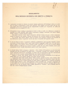 Moduli per la vendita di pneumatici della Societ&agrave; Italiana Pirelli