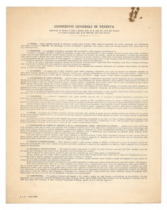 Moduli per la vendita di pneumatici della Societ&agrave; Italiana Pirelli