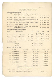 Listino articoli tecnici