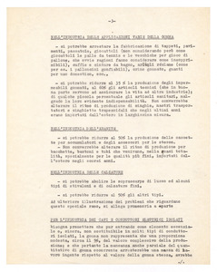 Contingentamento della gomma greggia nel periodo aprile - dicembre 1936