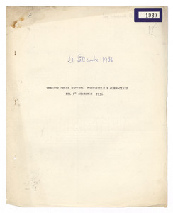Vendite delle società consorelle e consociate nel I° semestre 1936