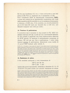 Fili smaltati Pirelli/Dati tecnici