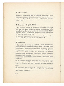 Fili smaltati Pirelli/Dati tecnici