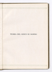 Un capitolo di tecnica tennistica/Teoria del gioco di doppio