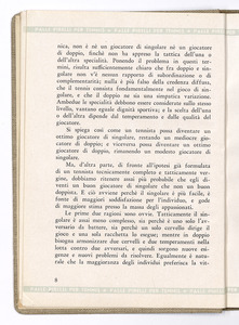 Un capitolo di tecnica tennistica/Teoria del gioco di doppio