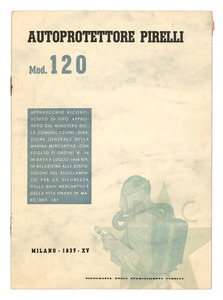 &#34;Autoprotettore Pirelli &#34;Mod. 120&#34;&#34;