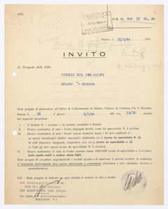 Anno 1944/Documenti risalenti al periodo dell'occupazione germanica in Italia riguardanti l'azione di Resistenza della nostra societ&agrave; nei riguardi delle truppe germaniche di occupazione