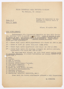 Anno 1944/Documenti risalenti al periodo dell'occupazione germanica in Italia riguardanti l'azione di Resistenza della nostra societ&agrave; nei riguardi delle truppe germaniche di occupazione
