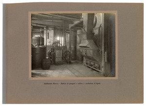 Stabilimento Milano - Batteria di gazogeni e caldaia a combustione di lignite