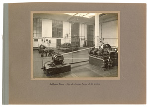 Stabilimento Bicocca - Una sala di pompe d'acqua ad alta pressione