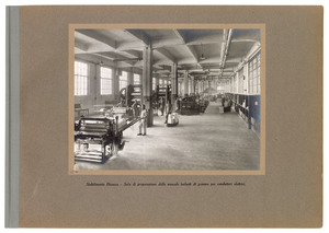 Stabilimento Bicocca - Sala di preparazione delle mescole isolanti di gomma per conduttori elettrici