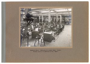 Stabilimento Bicocca - Fabbricazione dei conduttori elettrici - Corderia - Macchine speciali per la fabbricazione dei tipi Rapid