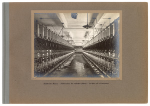 Stabilimento Bicocca - Fabbricazione dei conduttori elettrici - Un'altra sala di trecciatrici