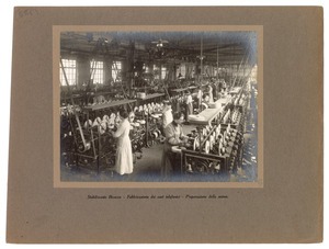 Stabilimento Bicocca - Fabbricazione dei cavi telefonici - Preparazione delle anime