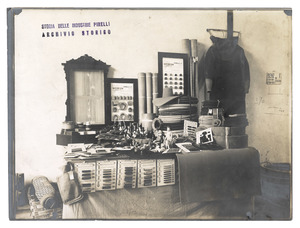 1906/fotografia materiale Pirelli inviato alla esposizione internazionale di Bucarest