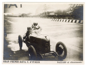 Gran Premio dell'A.C. d'Italia - Nazzaro al rifornimento
