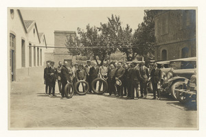 Visita dei Consiglieri della Nacional Pirelli all'impianto di Manresa (luglio 1924)