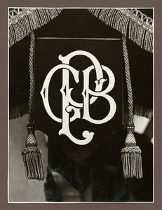 Paramento funebre con stemma GBP