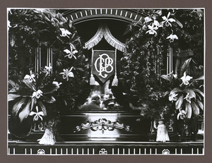 Carro funebre e paramento con stemma GBP