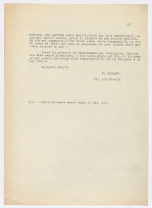 Lettera di Giovanni Battista Pirelli a Carlo Boselli